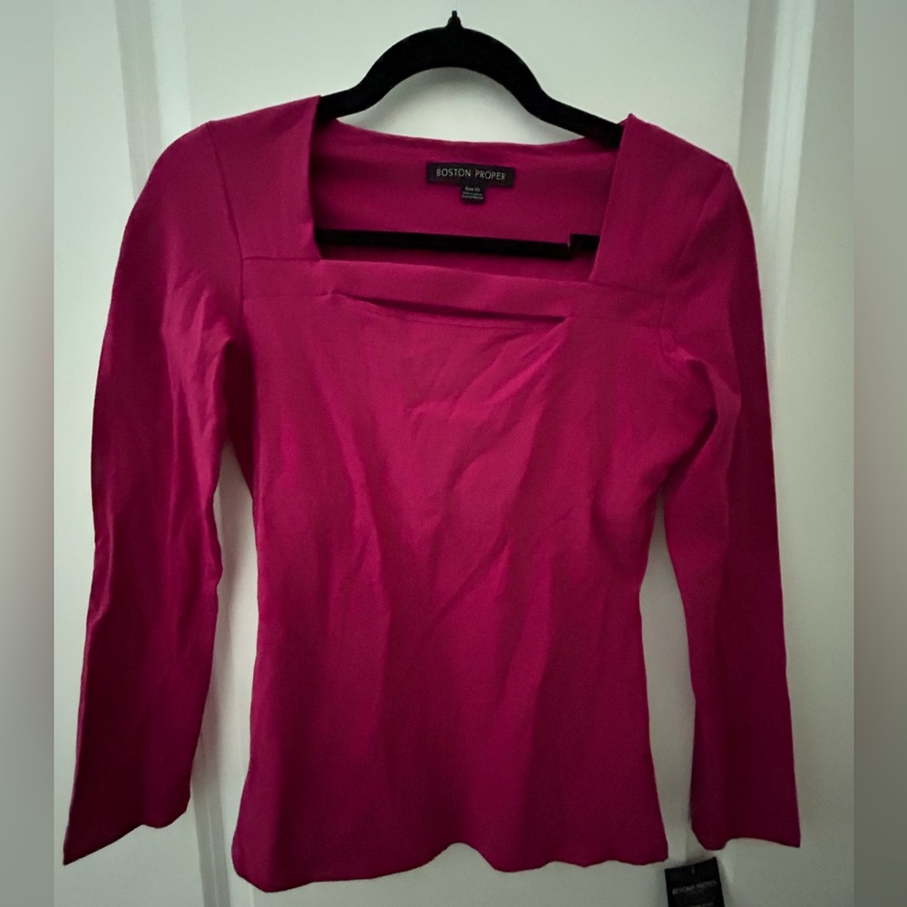 211. Boston Proper pink long sleeve.
